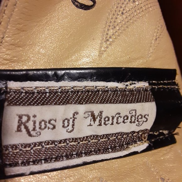 Rios Of Mercedes Men's Black Leather Western Cowboy Boots 4105 Size 10.5 D - Picture 6 of 10